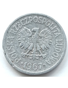 Awers monety 10 Groszy 1967
