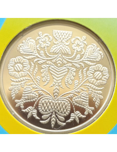 Awers monety Ukraina 5 Hrywien 2024 Örnek Ozdoba krymskotatarska 2