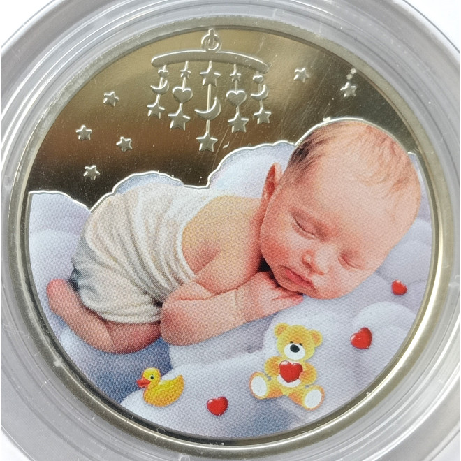 Rewers monety Ukraina 5 Hrywien 2024 Szczęście rodzicielskie