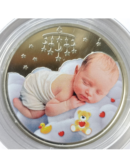 Rewers monety Ukraina 5 Hrywien 2024 Szczęście rodzicielskie