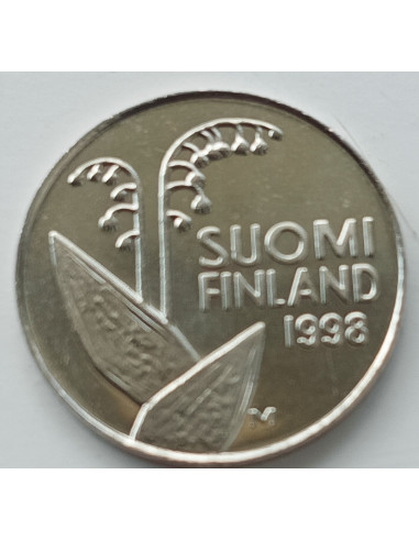 Awers monety Finlandia 10 Penni 1998