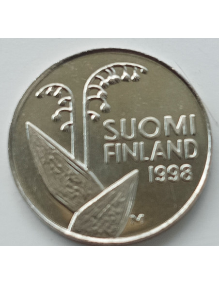 Awers monety Finlandia 10 Penni 1998