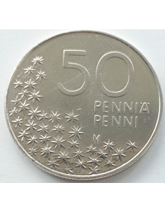 Awers monety Finlandia 50 Penni 1998 2
