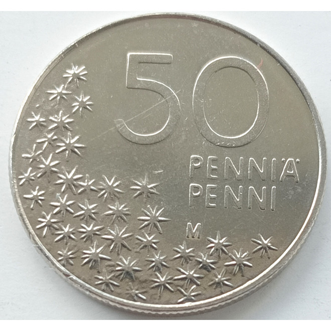 Rewers monety Finlandia 50 Penni 1998