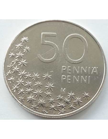 Rewers monety Finlandia 50 Penni 1998