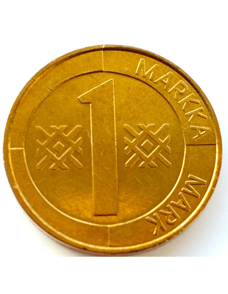 Rewers monety Finlandia 1 Marka1998