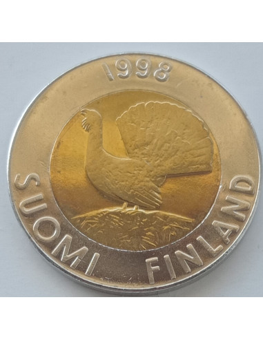 Awers monety Finlandia 10 Mark 1998