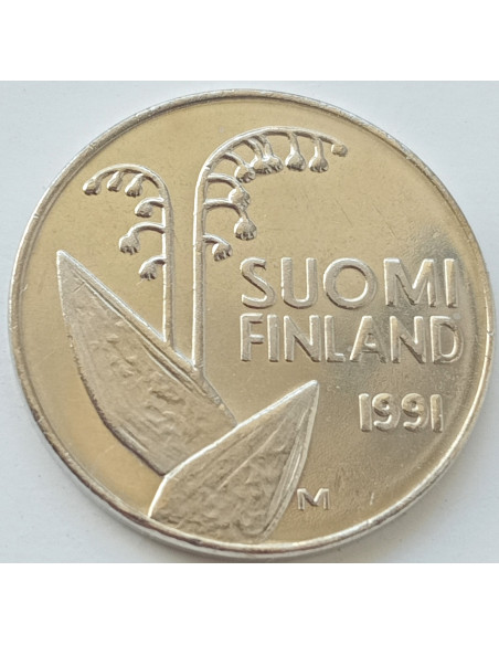 Awers monety Finlandia 10 Penni 1991