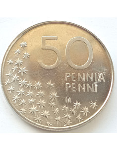 Awers monety Finlandia 50 Penni 1991 2