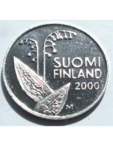 Awers monety Finlandia 10 Penni 2000