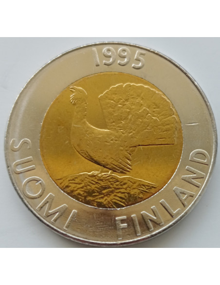 Rewers monety Finlandia 10 Marek 1995