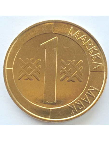 Rewers monety Finlandia 1 Marka 1993