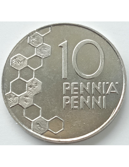 Rewers monety Finlandia 10 Penni 1993