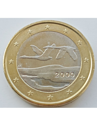 Awers monety Finlandia 1 euro 2000