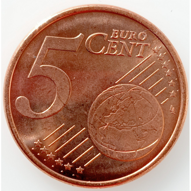 Rewers monety Hiszpania 5 Euro Cent 2018