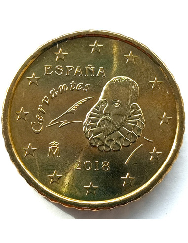 Awers monety Hiszpania 10 Euro Cent 2018