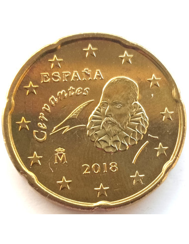 Awers monety Hiszpania 20 Euro Cent 2018