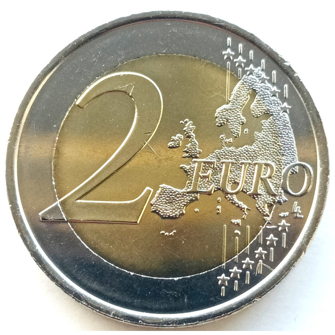 Rewers monety Hiszpania 2 Euro 2018