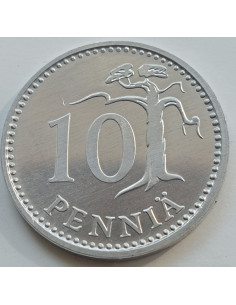 Awers monety Finlandia 10 Penni 1985 2