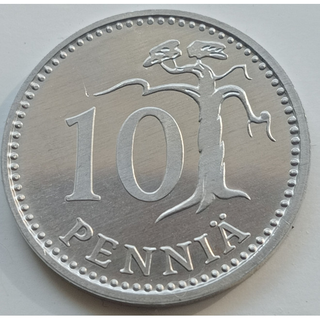 Rewers monety Finlandia 10 Penni 1985