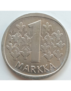 Awers monety Finlandia 1 Marka1985 2