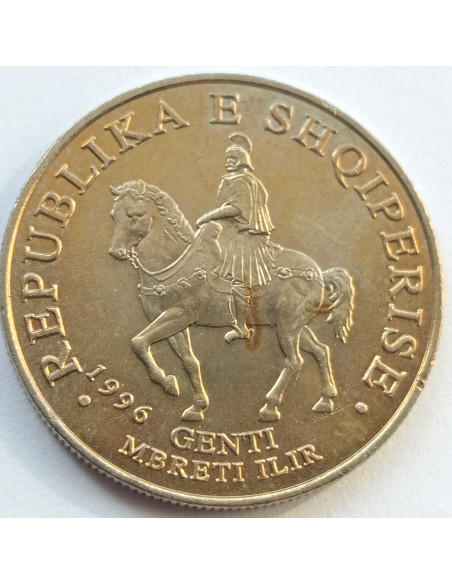 Awers monety Albania 50 Lek 1996