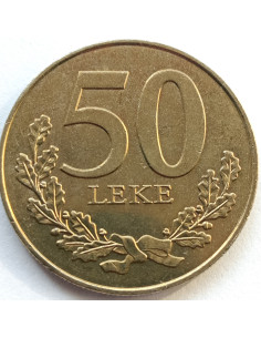 Awers monety Albania 50 Lek 1996 2