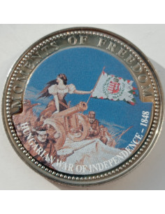 Awers monety Liberia 10 Dolarów 2001 Węgierska wojna o niepodległość