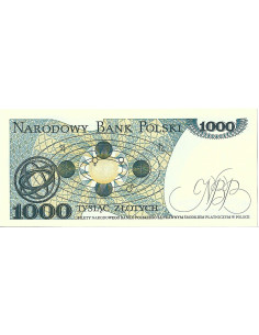 Przód banknotu 1 000 Złotych 1982 UNC 2