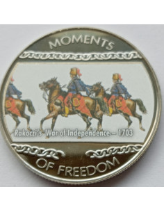 Awers monety Liberia 10 Dolarów 2004 Powstanie Rakoczego