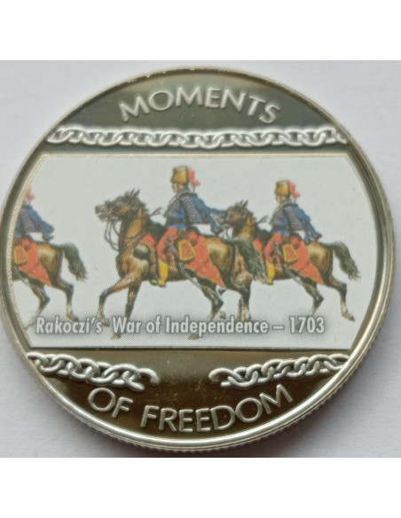 Awers monety Liberia 10 Dolarów 2004 Powstanie Rakoczego