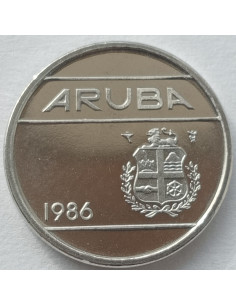 Awers monety Aruba 5 Centów 1986 2