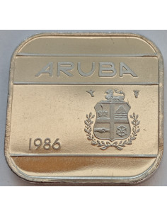 Awers monety Aruba 50 Centów 1986 2