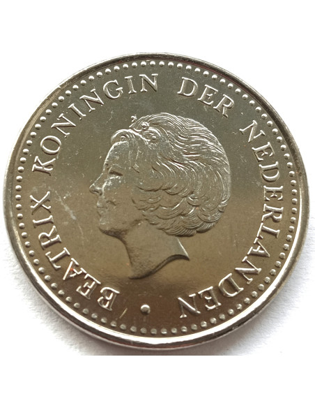 Rewers monety Antyle Holenderskie 1 Gulden 1980