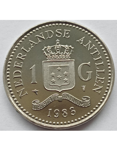 Awers monety Antyle Holenderskie 1 Gulden 1983