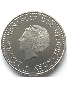 Awers monety Antyle Holenderskie 1 Gulden 1983 2