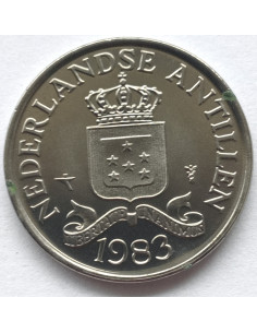 Awers monety Antyle Holenderskie 25 Centów1983