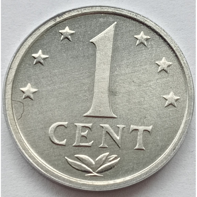 Rewers monety Antyle Holenderskie 1 Centów 1983