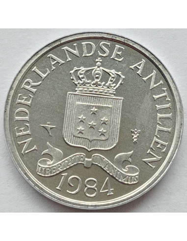 Awers monety Antyle Holenderskie 1 Cent 1984