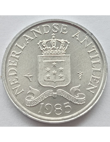 Awers monety Antyle Holenderskie 1 Cent 1985