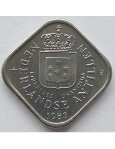 Awers monety Antyle Holenderskie 5 Cent 1983