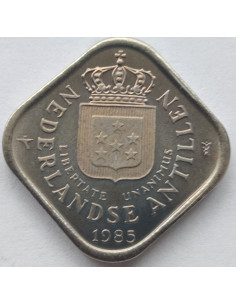 Awers monety Antyle Holenderskie 5 Cent 1985