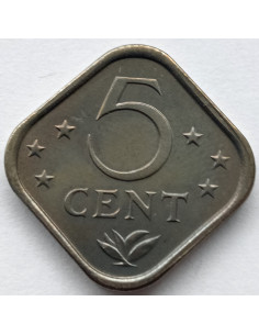 Awers monety Antyle Holenderskie 5 Cent 1985 2