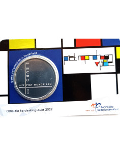 Awers monety Holandia 5 Euro 2022 150 rocznica Narodziny Pieta Mondriaana 2