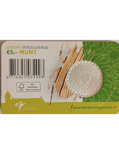 Awers monety Holandia 5 Euro 2011 50 rocznica WWF 2