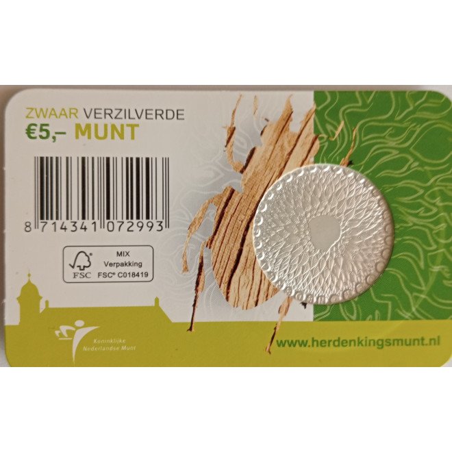 Rewers monety Holandia 5 Euro 2011 50 rocznica WWF