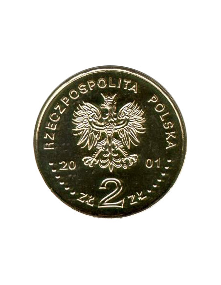 Rewers monety 2 zł 2001 Zabytki kultury materialnej w Polsce: Kopalnia soli w Wieliczce