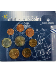 Awers monety Grecja 2002 zestaw monet 1 cent do 2 euro 2