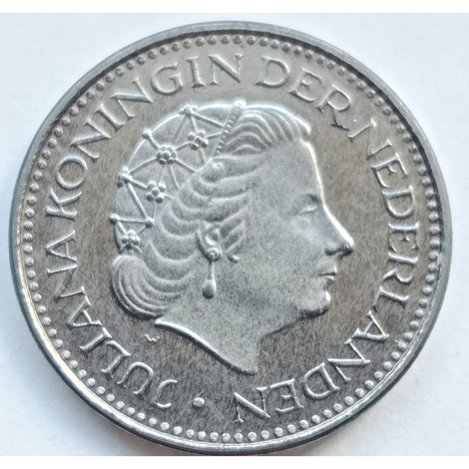 Rewers monety Holandia 1 Gulden 1980