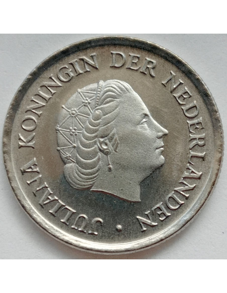 Rewers monety Holandia 25 centów 1980